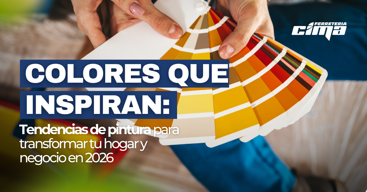 Colores que inspiran: tendencias de pintura para transformar tu hogar y negocio en 2026
