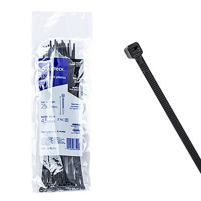 ABRAZADERA PLAS #10 NEGRA 50/1