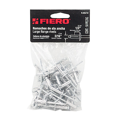 Fastenere Grande Flangia Pop Rivets 1/8" X 1/4" All Steel Grande Cupola - Foto 5