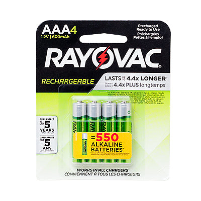 PILA RECARGABLE AAA 4/1 600MAH