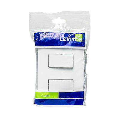 INTERRUPTOR DOBLE BLANCO CIEN
