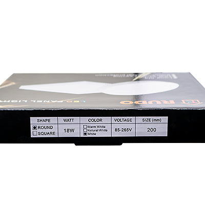 PANEL REDONDO SUPERFICIE 18W