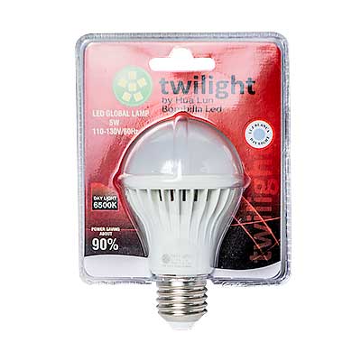 BOMBILLO LED 5W E27 6500K A60