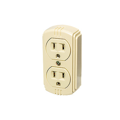 TOMACORRIENTE DOBLE MARFIL E35