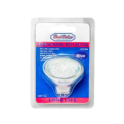 BOMBILLO LED AZUL 20LED 120V E