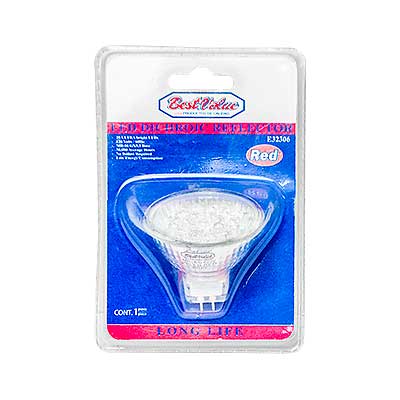 BOMBILLO LED ROJO 20LED 120V E