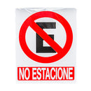 LETRERO NO ESTACIONES F08111