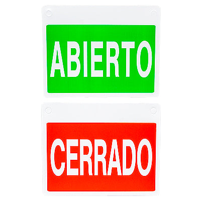 LETRERO ABIERTO/CERRADO F08137