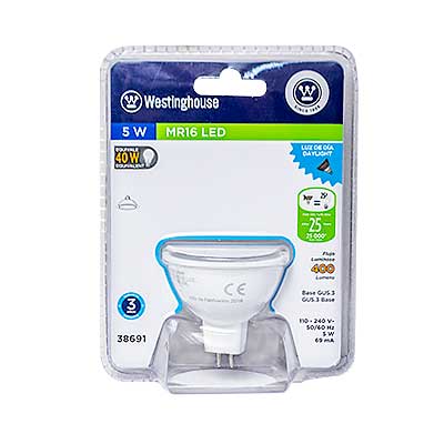 BOMBILLO LED 5W MR16 6500K