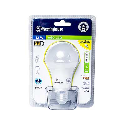 BOMBILLO LED 12W 3000K A60