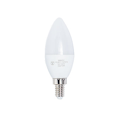 BOMBILLO LED VELA 5W E12 38689