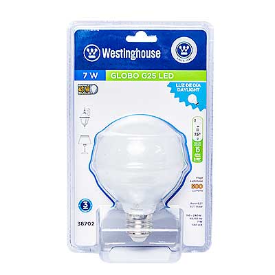 BOMBILLO LED MINI GLOBO 7W G25