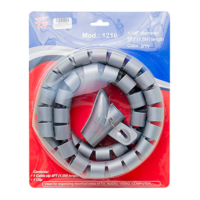 ORGANIZADOR CABLE 1 1/8 5FT GR