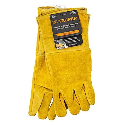 GUANTE SOLDAR LARGO AMARILLO