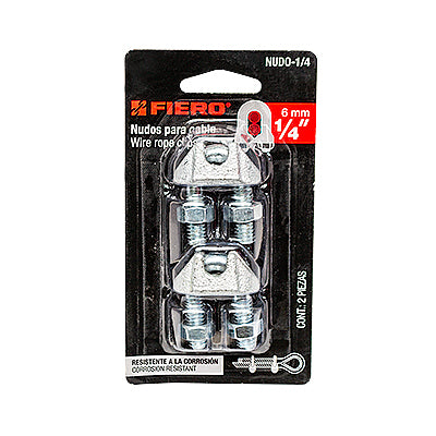 GRAPA CABLE 1/4 2/1 NUDO-1/4
