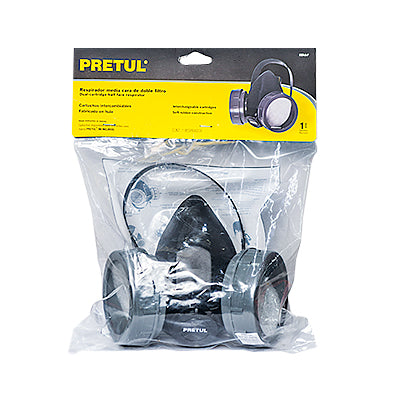 MASCARILLA DOBLE P/GAS 2FIL