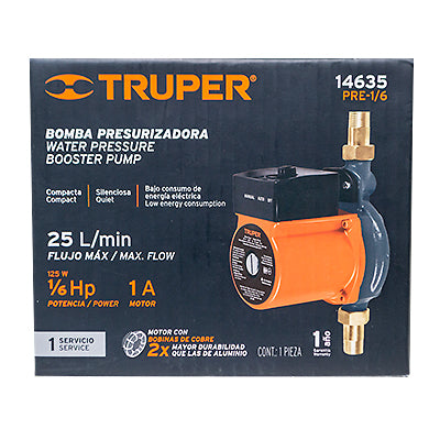 BOMBA PRESURIZADORA 1/6HP
