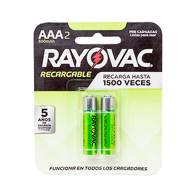 PILA RECARGABLE AAA 2/1 600MAH