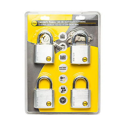 CANDADO AMAESTRADO 50MM 4/1