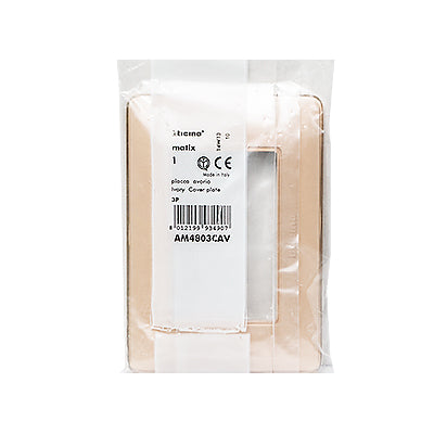 PLACA MARFIL 3 MODULOS AM4803C